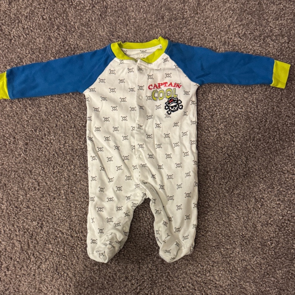 Koala Kids Captain Cool Footie - Blue, White, Lime